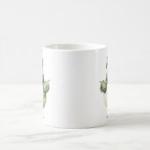 Individuelle Name Snowman Green Hat Kaffeetasse (Mittel)