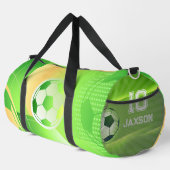 Individuelle Name Soccer Bag | Personalisierte Num Duffle Bag (Rechte Ecke)