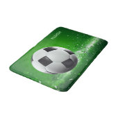 Individuelle Name Soccer Ball Badematte (Schrägansicht)