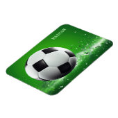 Individuelle Name Soccer Ball Magnet (Linke Seite)