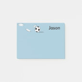 Individuelle Name Soccer Ball Post-it-Notes Post-it Klebezettel (Vorderseite)