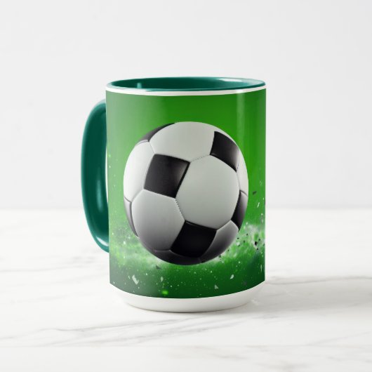 Individuelle Name Soccer Ball Tasse (Vorderseite Links)