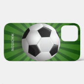 Individuelle Name Soccer Ball Telefongehäuse Case-Mate iPhone Hülle (Rückseite (Horizontal))