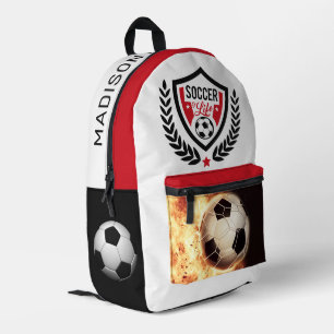 Individuelle Name Soccer Bedruckter Rucksack