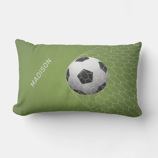 Individuelle Name Soccer Goal Kissen (Vorderseite)