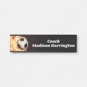 Individuelle Name Soccer Goal Türschild