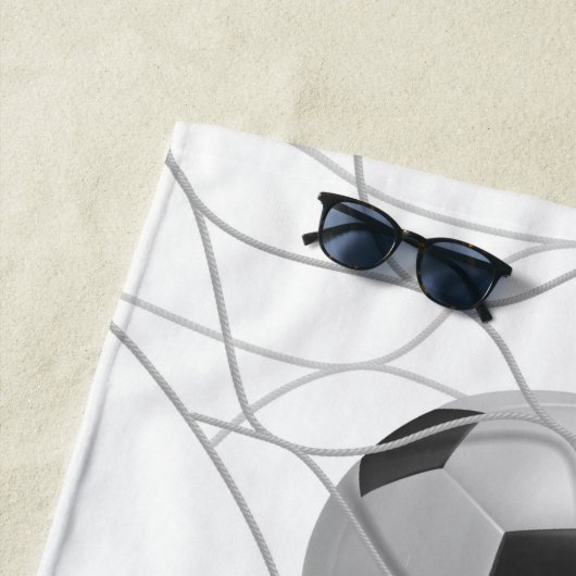 Individuelle Name Soccer Goals Badetuch (Beispiel)