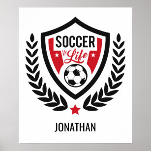 Individuelle Name Soccer Logo-Plakat Poster