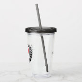 Individuelle Name Soccer Logo-Tumbler Acryltrinkbecher (Links)