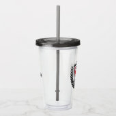 Individuelle Name Soccer Logo-Tumbler Acryltrinkbecher (Rechts)