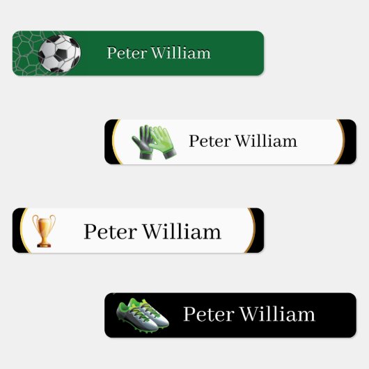 Individuelle Name Soccer Lover High School Labels Etiketten (Gruppe)