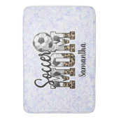 Individuelle Name Soccer Mama | Muttertag Badematte (Vorderseite Vertikal)