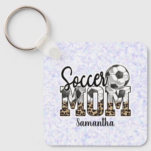 Individuelle Name Soccer Mama | Muttertag Schlüsselanhänger (Vorderseite)