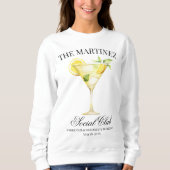 Individuelle Name Social Club Lemon Cocktail Hochz Sweatshirt (Vorderseite)