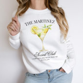 Individuelle Name Social Club Lemon Cocktail Hochz Sweatshirt