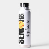 Individuelle Name Softball Senior Abschluss Gesche Trinkflasche (Links)