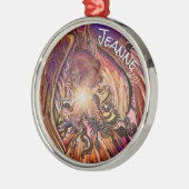 Individuelle Name Solar Burst Hawk Ornament (Links)