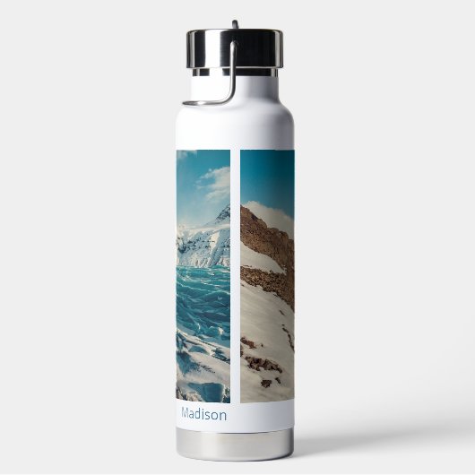 Individuelle Name Solheimajokull, Island Trinkflasche (rechts)