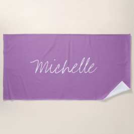 Individuelle Name Solid Lavender Lila Strandtuch