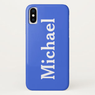 Individuelle Name Solid Royal Blue Case-Mate iPhone Hülle