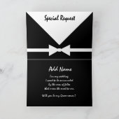 INDIVIDUELLE NAME Sonderanfrage Sei mein Trauzeuge Einladung (Innenseite)