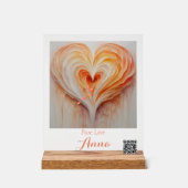 Individuelle Name, Sonderdatum, QR-CODE Acrylschild (Vorderseite)