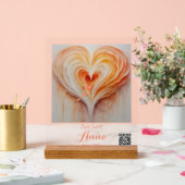 Individuelle Name, Sonderdatum, QR-CODE Acrylschild (Hochzeit)