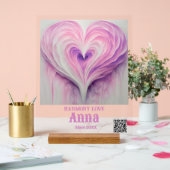 Individuelle Name, Sonderdatum, QR CODE Akryllisch Acrylschild (Hochzeit)