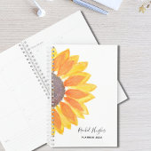 Individuelle Name Sonnenblume 2023 Planer