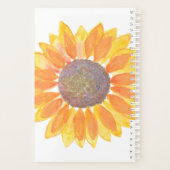 Individuelle Name Sonnenblume 2023 Planer (Rückseite)