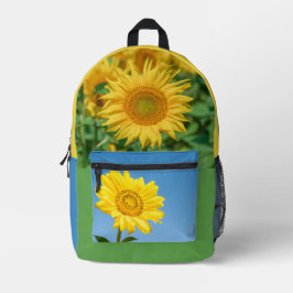 Individuelle Name Sonnenblume Bedruckter Rucksack