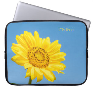 Individuelle Name Sonnenblume Laptopschutzhülle