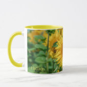 Individuelle Name Sonnenblume Tasse (Links)