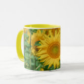 Individuelle Name Sonnenblume Tasse (Vorderseite Links)