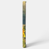 Individuelle Name Sonnenblumen Vintage Textur Samsung Galaxy Hülle (Linke Seite)