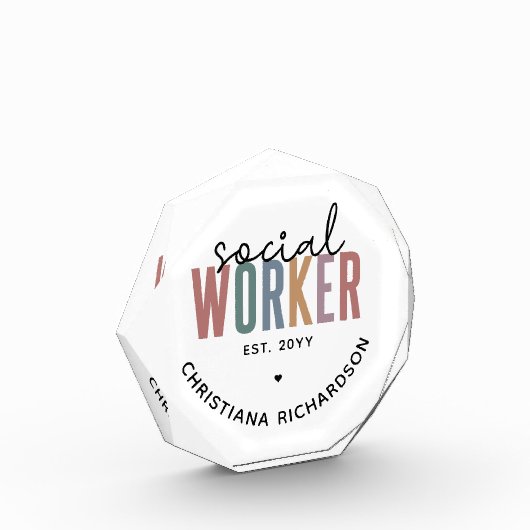 Individuelle Name Sozialarbeiter Abschluss Geschen Fotoblock (Links)