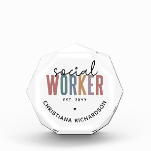 Individuelle Name Sozialarbeiter Abschluss Geschen Fotoblock