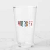 Individuelle Name Sozialarbeiter Abschluss Geschen Glas (Vorderseite)