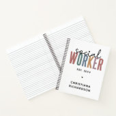 Individuelle Name Sozialarbeiter Abschluss Geschen Notizblock (Innenseite)