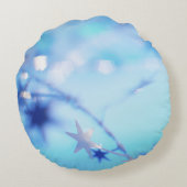 Individuelle Name, Sparkle zum ersten Hochzeitstag Rundes Kissen (Rückseite)