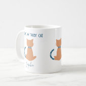 Individuelle Name Spaß I Liebe My Tabby Cat Kaffeetasse (Vorderseite Links)