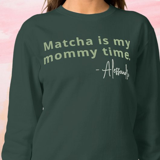 Individuelle Name Spaß Inspiration Typografie Mini Sweatshirt