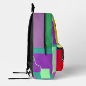 Individuelle Name-Spaß multicolor Pickleball Trend Bedruckter Rucksack (Links)