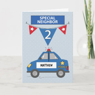Individuelle Name Special Neighbour 2. Geburtstag Karte