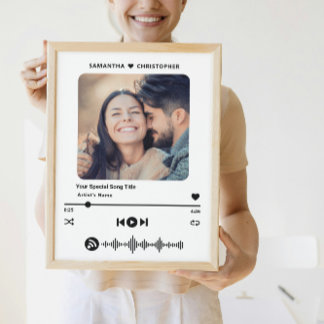 Individuelle Name Special Song Music Player Style Poster