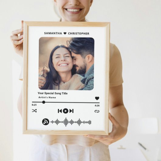 Individuelle Name Special Song Music Player Style  Poster