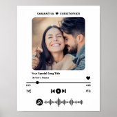 Individuelle Name Special Song Music Player Style  Poster (Vorne)