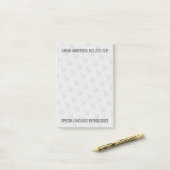 Individuelle Name Speech Pathologist SLP Post-it Klebezettel (Auf Schreibtisch)