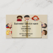 Individuelle Name Speech Therapy Kids Cartoon Busi Visitenkarte (Vorderseite)
