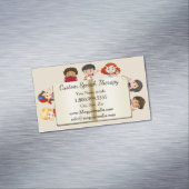 Individuelle Name Speech Therapy Kinder Cartoon Magnetische Visitenkarte (Beispiel)